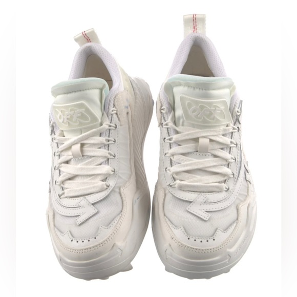 Off White Womens Odsy 1000 Triple White Sneakers 38 $760 - Picture 2 of 11